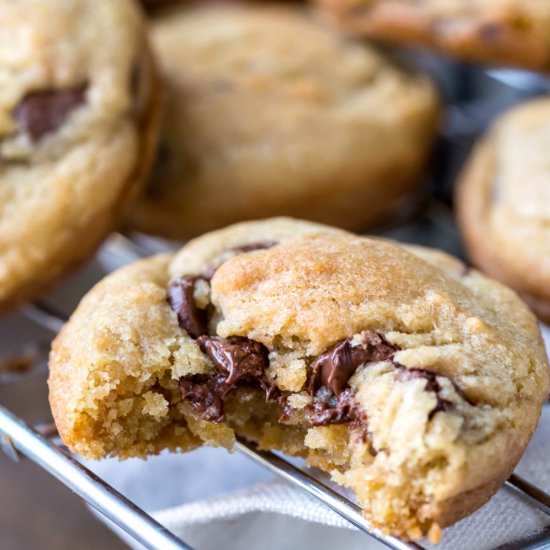 Muffin Tin Chocolate Chip Cookies