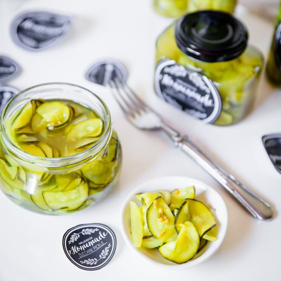 Homemade Zucchini Pickles