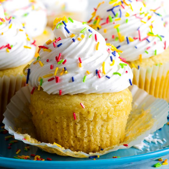 Gluten Free Vegan Vanilla Cupcakes
