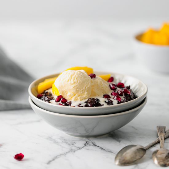 Forbidden Black Rice Pudding