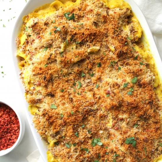 The Best Baked Vegan Mac & Cheese