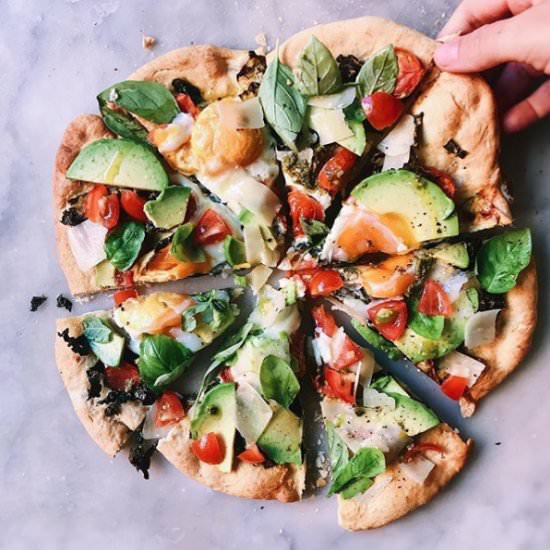 Rainbow Breakfast PIzza