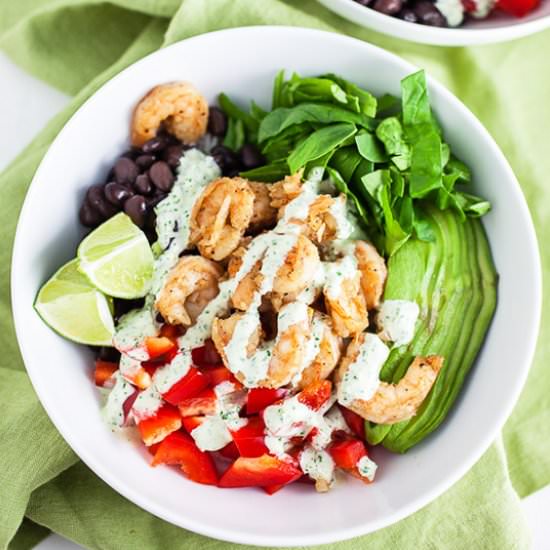 Mexican Shrimp Rice Bowls