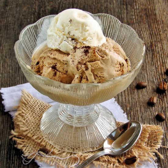 coffee and milk ice cream