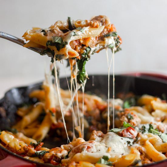 Italian Sausage and Kale Pasta Bake