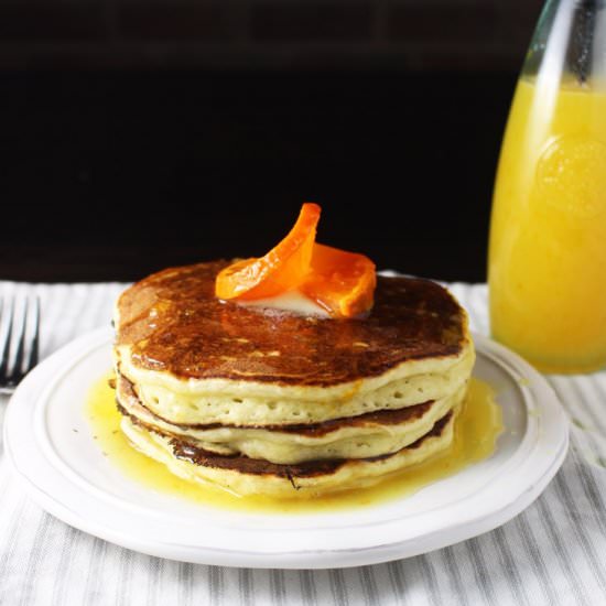 Ricotta Pancakes with Orange Syrup