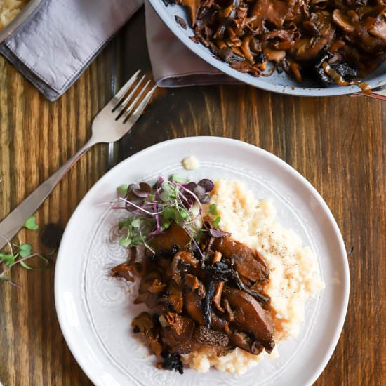 Mascarpone Risotto with Mushrooms