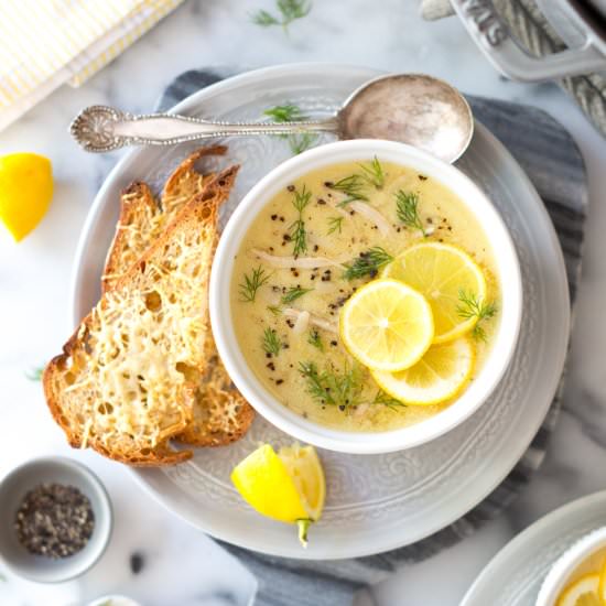 AVGOLEMONO SOUP
