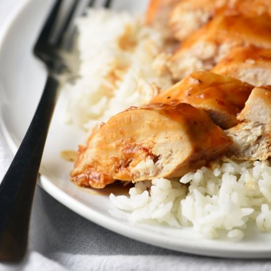 SLOW COOKER ZESTY BARBECUE CHICKEN