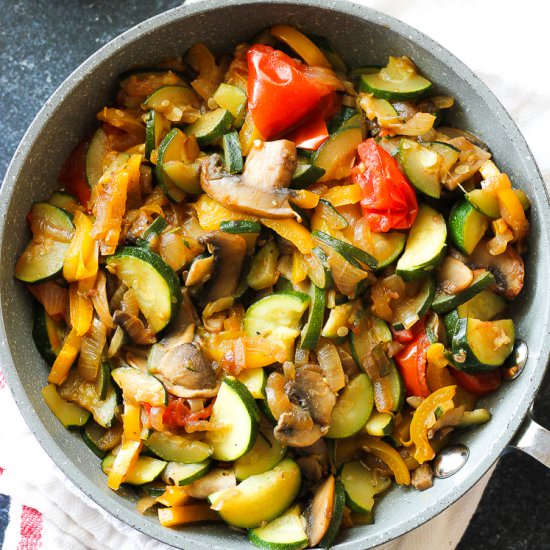 Easy sauteed vegetables