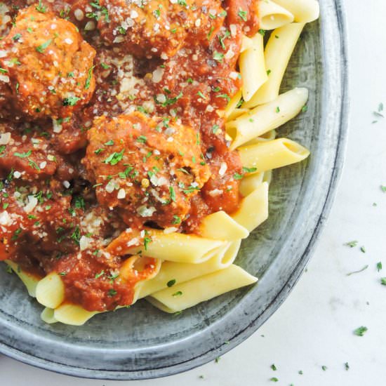 Slow Cooker GF Turkey Meatballs