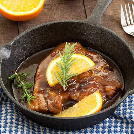 Skillet Marmalade Pork Chops