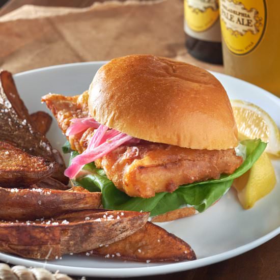 Beer Battered Fish Sandwich
