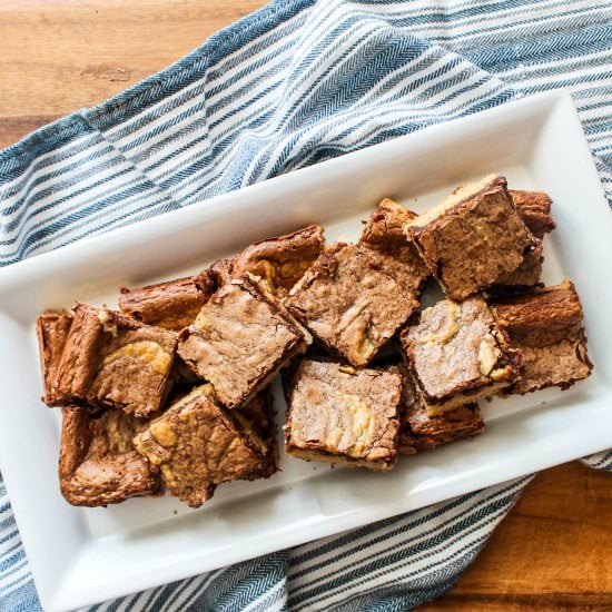 chocolate tahini chess bars