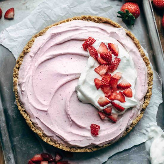 STRAWBERRY CREAM CHEESE PIE