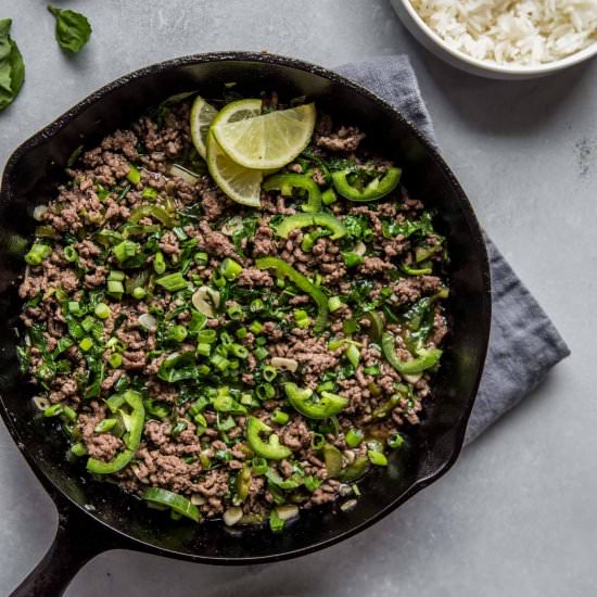 Thai Beef Stir Fry with Basil