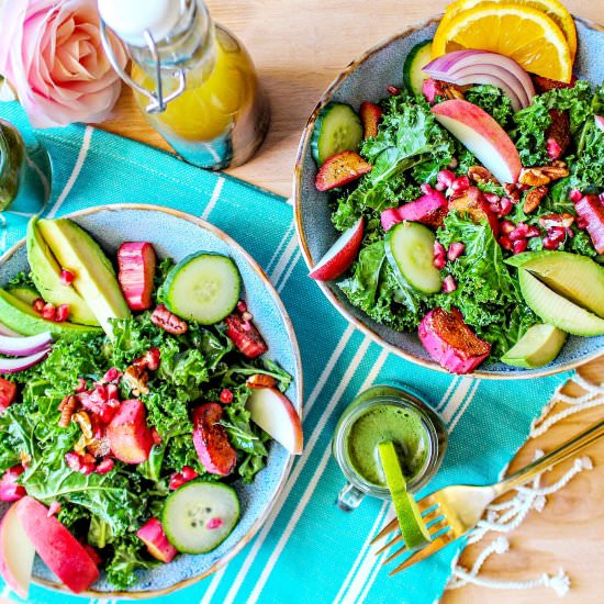 Sweet Rhubarb Pomegranate Dressing
