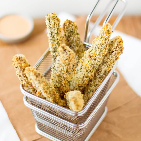 BAKED PARMESAN & PANKO PORTOBELLO FRIES