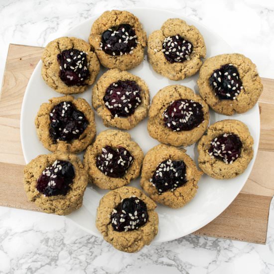 Peanut Butter Thumbprint Cookies