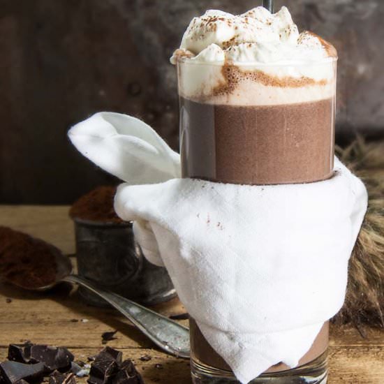 Healthy vs decadent hot chocolate