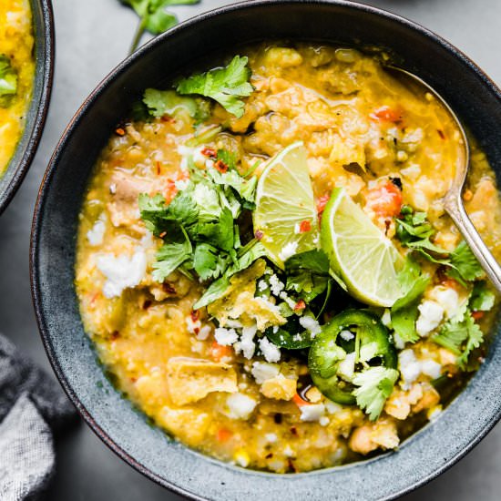 Spicy Tortilla Chicken Verde Chili