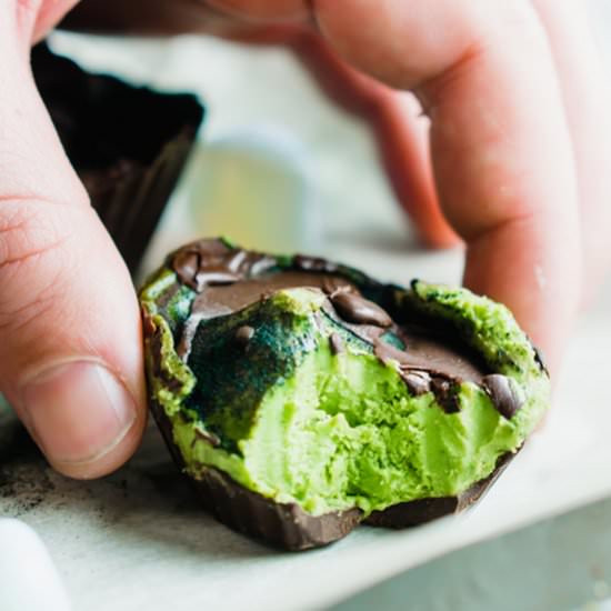 mini avocado grasshopper pies