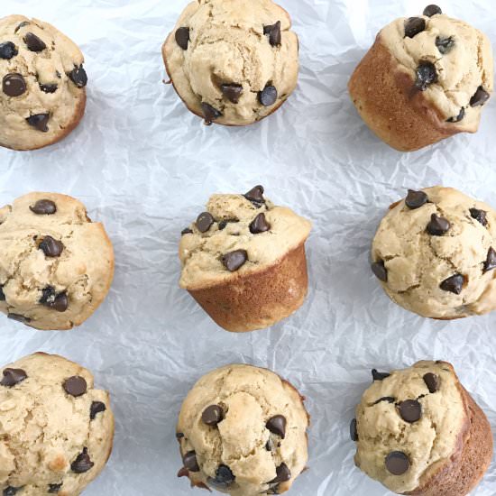 Peanut Butter Banana Muffins