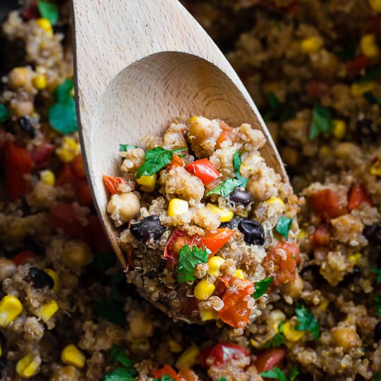 One Pan Mexican Quinoa Casserole