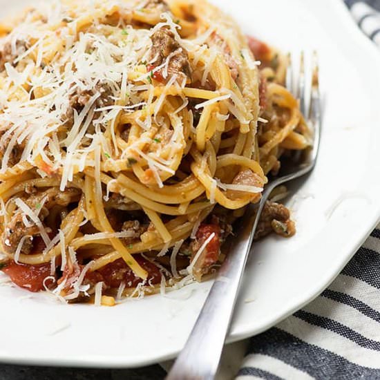 ONE POT SPAGHETTI