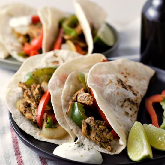 One Pan Chicken Fajitas