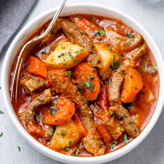 Instant Pot Carrot Potato Beef Stew