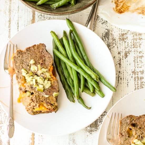 Low Carb Cheeseburger Meatloaf