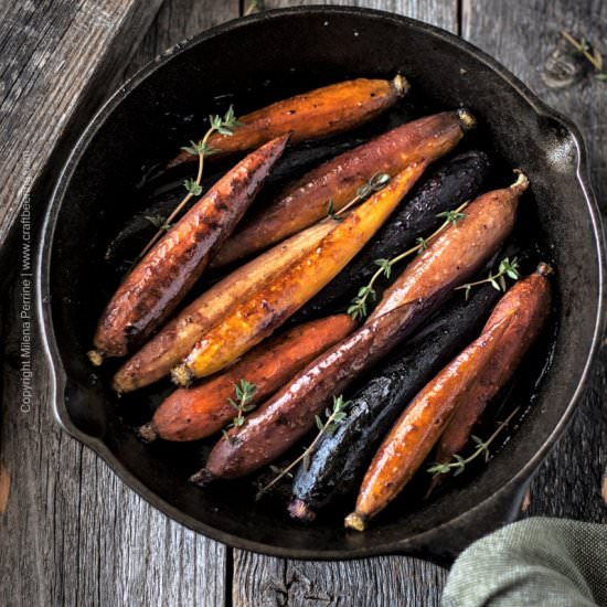 Beersamic Roasted Carrots