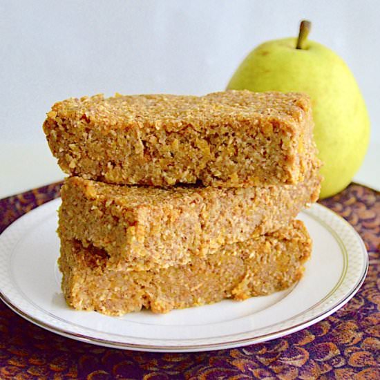Pear Apricot Snack Bars