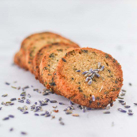 Lavender Vanilla Shortbread Cookies