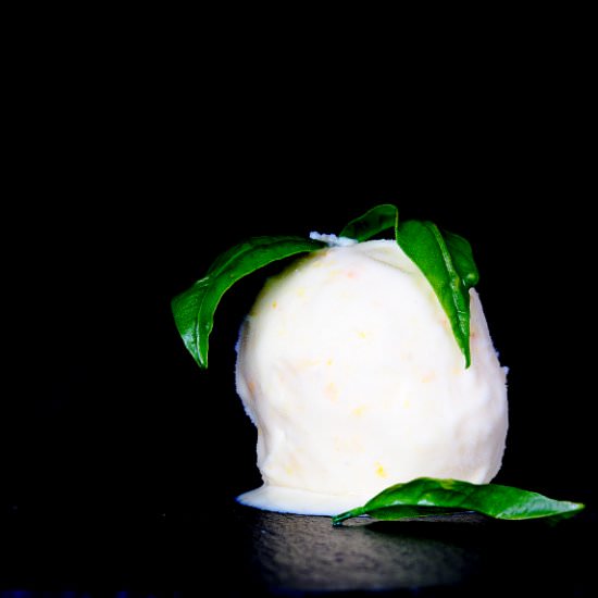Mandarin ice cream