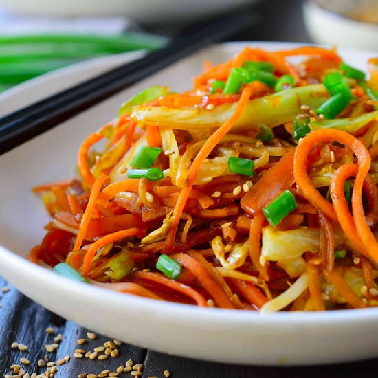 Sweet Potato Noodle Chow Mein