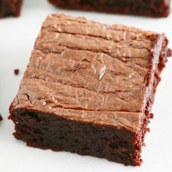 4 Ingredient Fudgy Nutella Brownies
