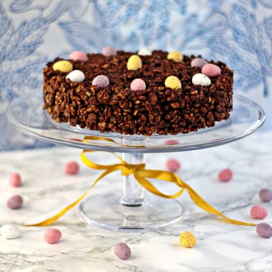 Mini Egg Chocolate Rice Crispy Cake