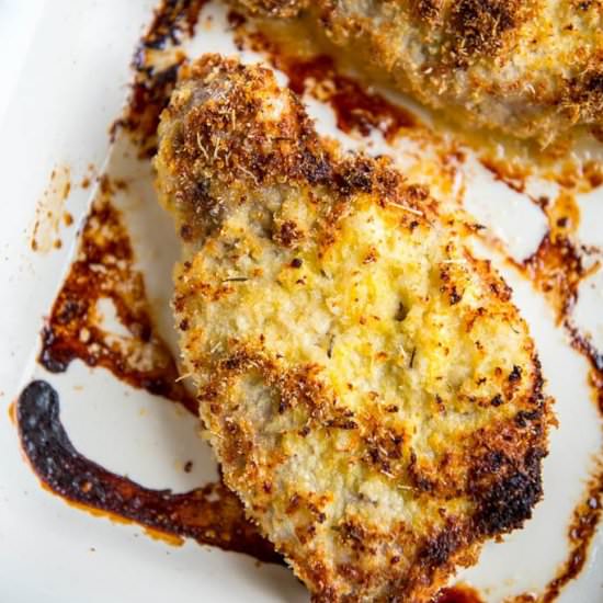 Parmesan Oven Baked Pork Chops
