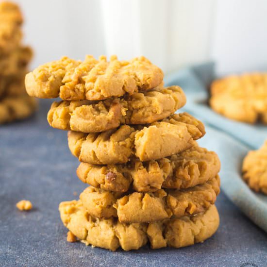Crispy Peanut Butter Cookies