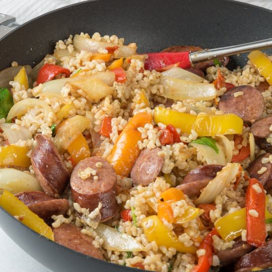 Kielbasa and Vegetable Stir-fry