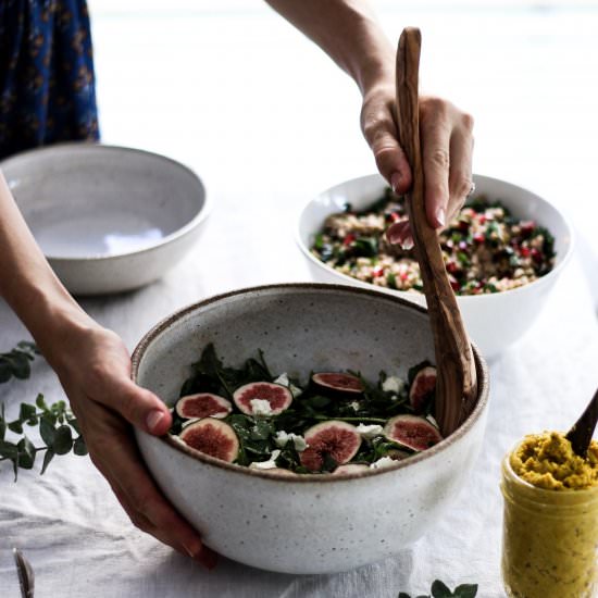 Fig and Goats Cheese Salad
