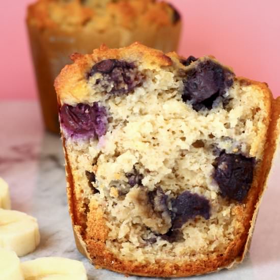 Blueberry Banana Bread Muffins