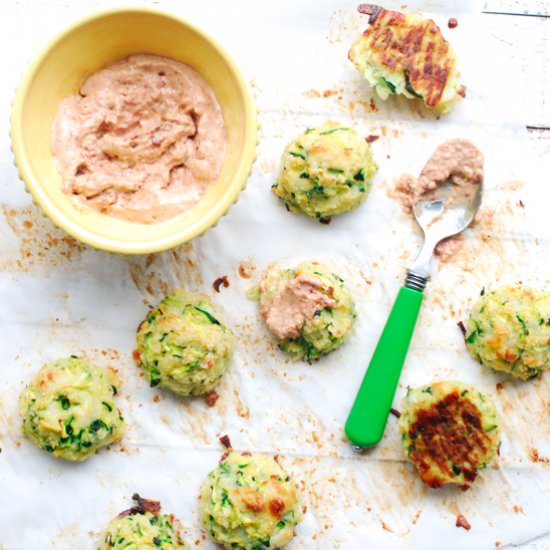 Cheesy Baked Zucchini Balls
