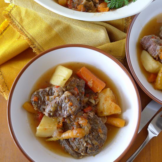 Slow-Cooked Beef Shank