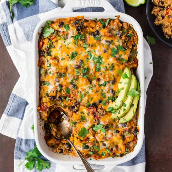 Mexican Chicken Quinoa Casserole