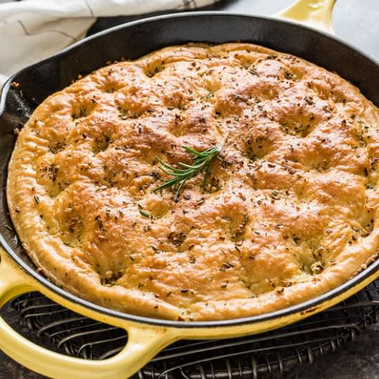 One Hour Rosemary Focaccia Bread