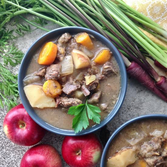 Slow Cooker Apple Cider Beef Stew