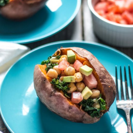 Loaded Sweet Potatoes